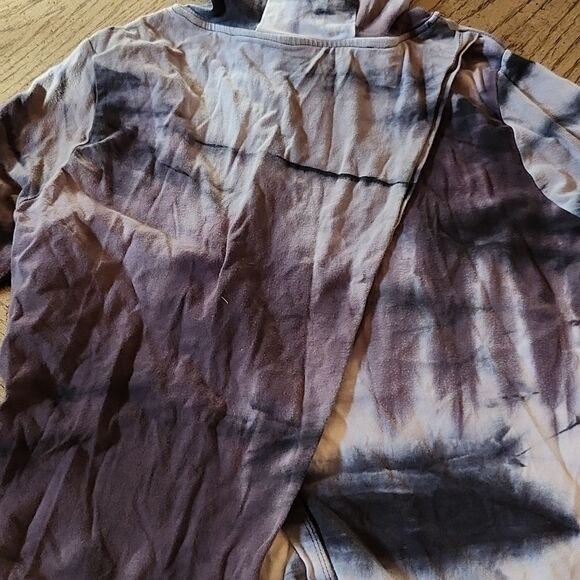 Tie Dye size S hooded top back slit Balance Collection - Picture 7 of 9